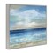 Stupell Industries Crashing Ocean Ripples Scenery Black Framed Giclee Art